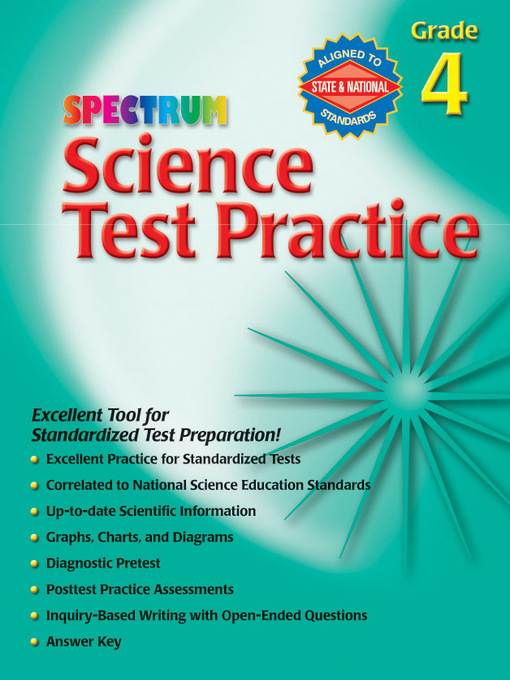 Title details for Science Test Practice, Grade 4 by Spectrum - Wait list
